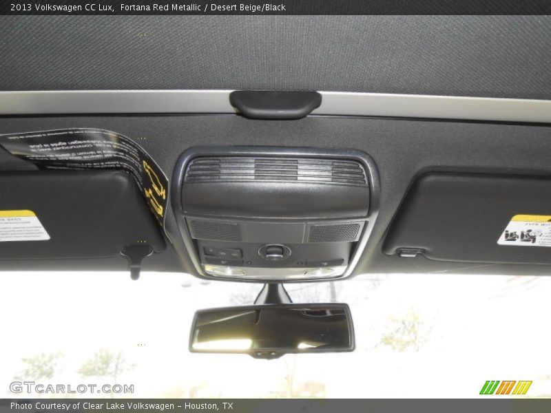 Fortana Red Metallic / Desert Beige/Black 2013 Volkswagen CC Lux