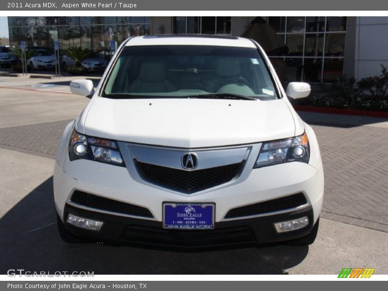 Aspen White Pearl / Taupe 2011 Acura MDX