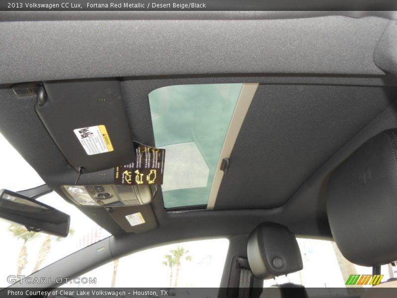 Fortana Red Metallic / Desert Beige/Black 2013 Volkswagen CC Lux