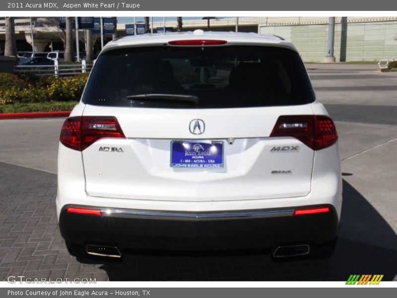 Aspen White Pearl / Taupe 2011 Acura MDX