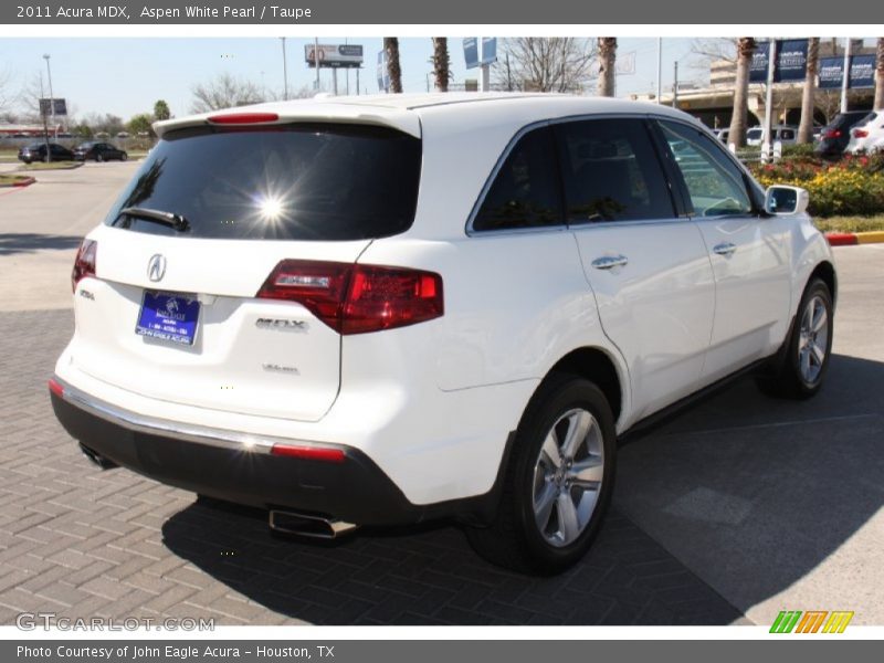 Aspen White Pearl / Taupe 2011 Acura MDX