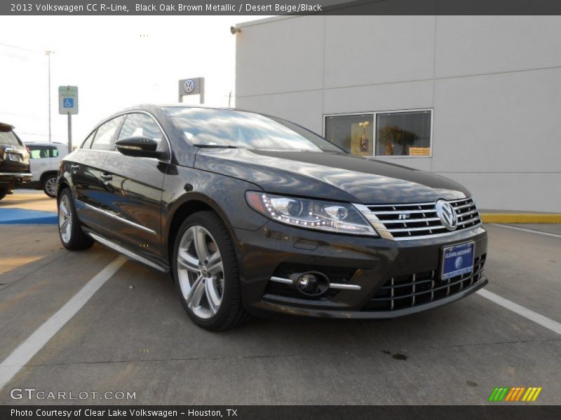 Black Oak Brown Metallic / Desert Beige/Black 2013 Volkswagen CC R-Line