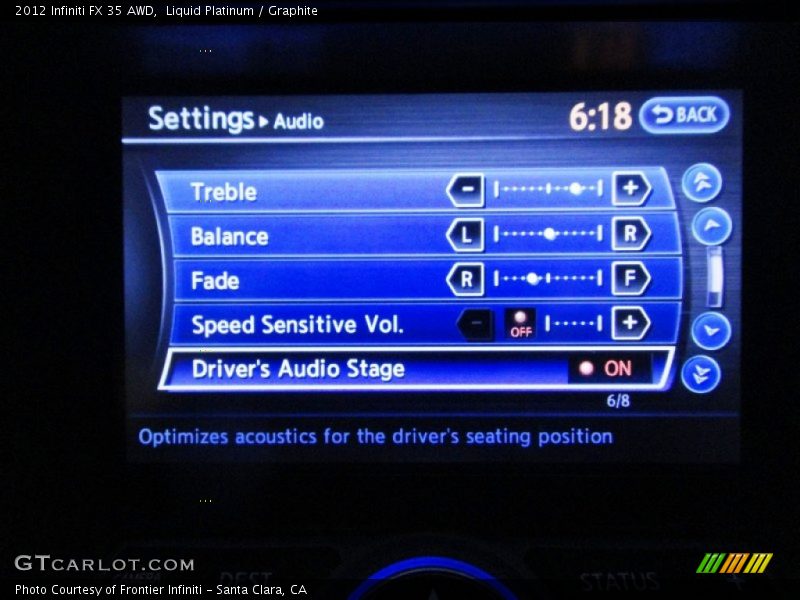 Liquid Platinum / Graphite 2012 Infiniti FX 35 AWD