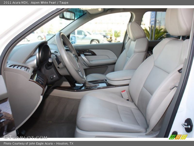 Aspen White Pearl / Taupe 2011 Acura MDX