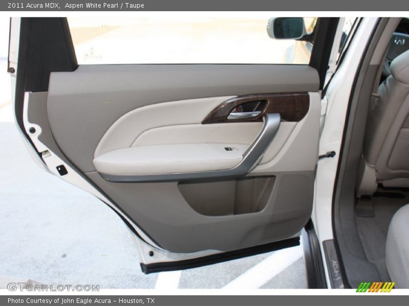 Aspen White Pearl / Taupe 2011 Acura MDX