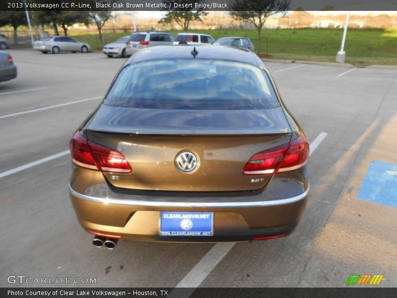 Black Oak Brown Metallic / Desert Beige/Black 2013 Volkswagen CC R-Line