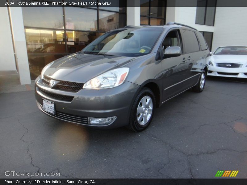 Phantom Gray Pearl / Stone Gray 2004 Toyota Sienna XLE