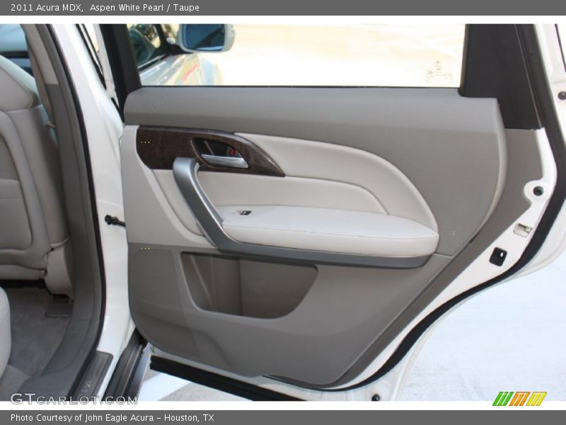 Aspen White Pearl / Taupe 2011 Acura MDX
