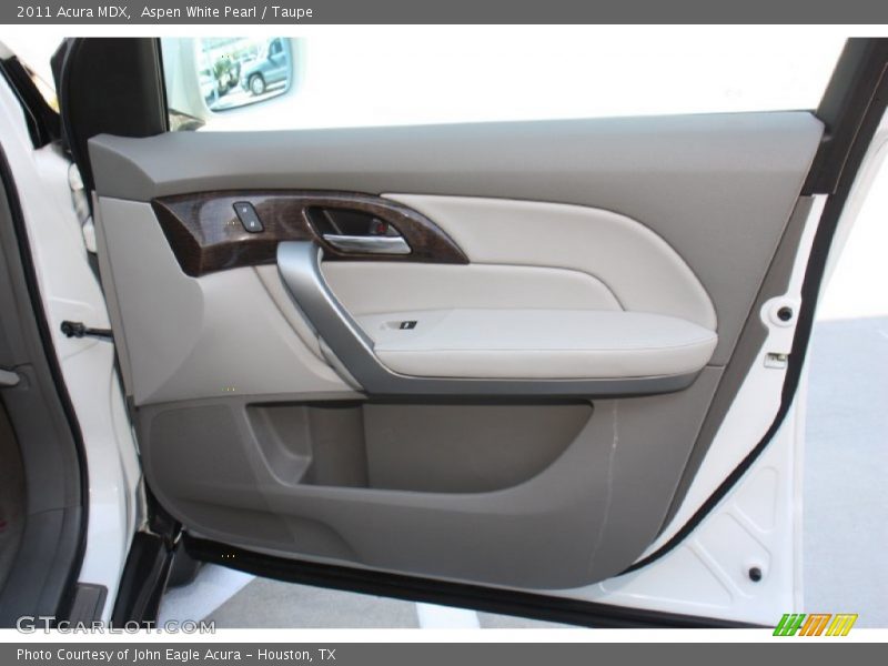 Aspen White Pearl / Taupe 2011 Acura MDX