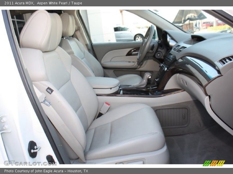 Aspen White Pearl / Taupe 2011 Acura MDX