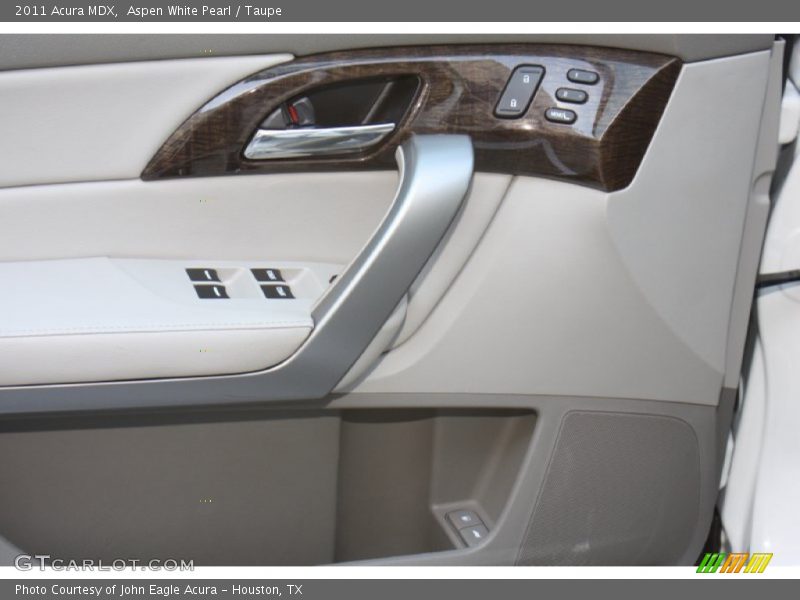Aspen White Pearl / Taupe 2011 Acura MDX