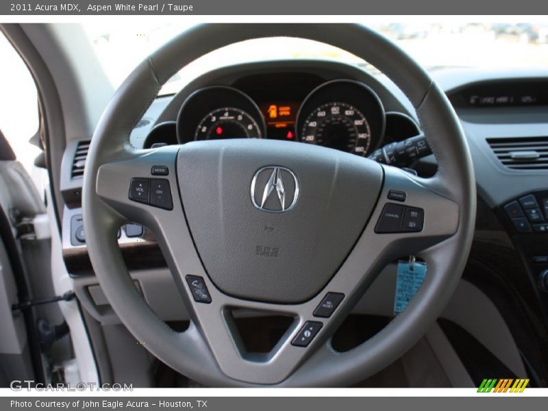 Aspen White Pearl / Taupe 2011 Acura MDX