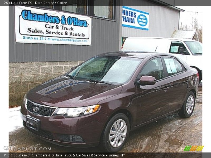 Dark Cherry / Coffee 2011 Kia Forte EX