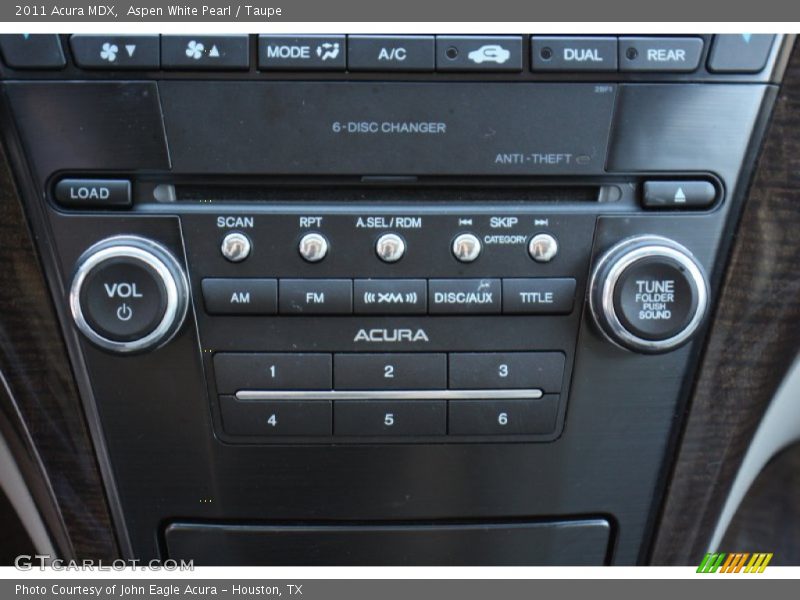 Aspen White Pearl / Taupe 2011 Acura MDX