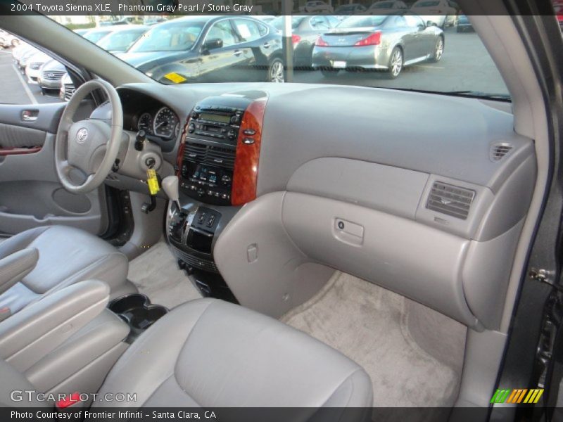 Phantom Gray Pearl / Stone Gray 2004 Toyota Sienna XLE