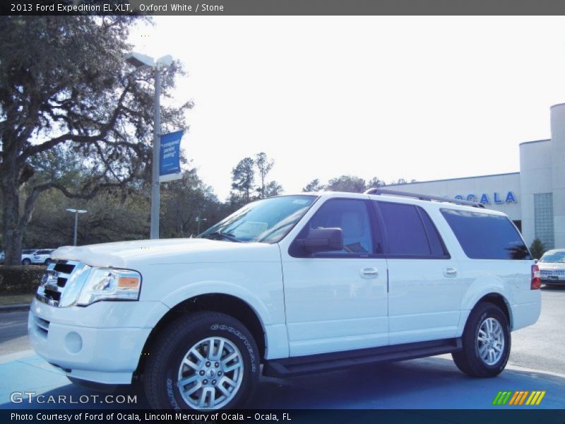 Oxford White / Stone 2013 Ford Expedition EL XLT
