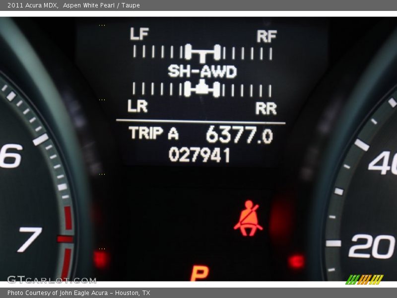 Aspen White Pearl / Taupe 2011 Acura MDX