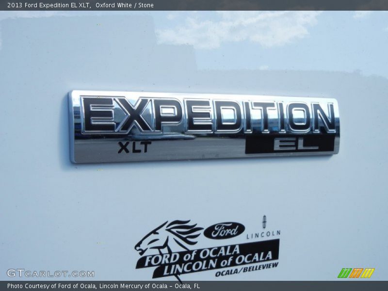 Oxford White / Stone 2013 Ford Expedition EL XLT