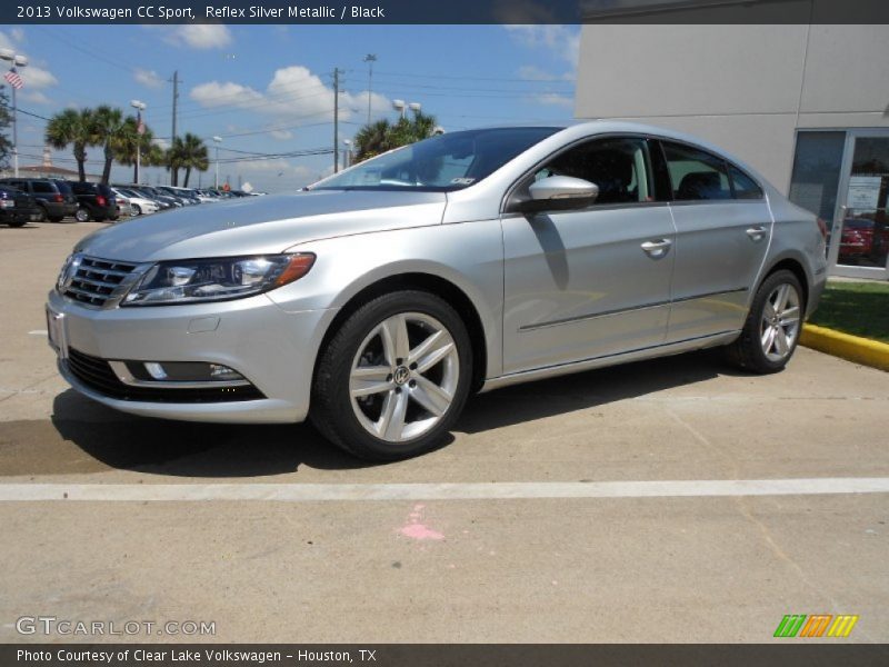 Reflex Silver Metallic / Black 2013 Volkswagen CC Sport