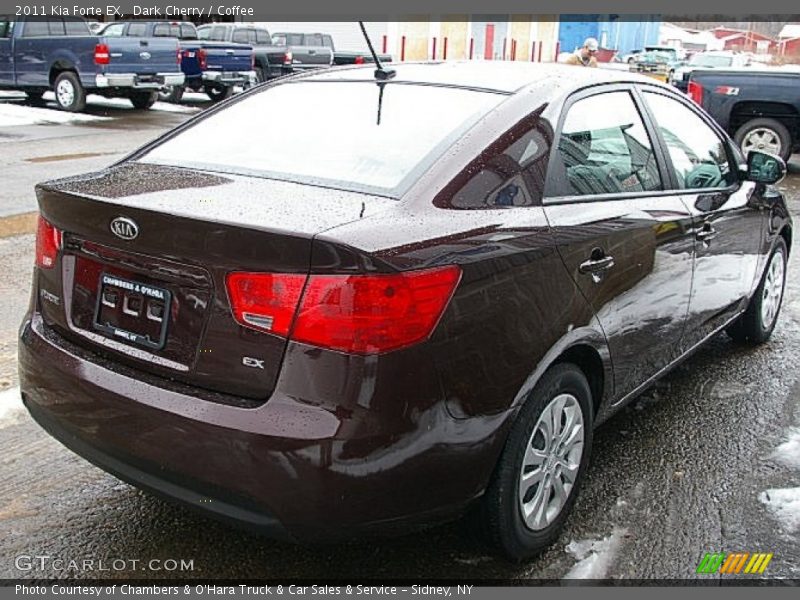 Dark Cherry / Coffee 2011 Kia Forte EX