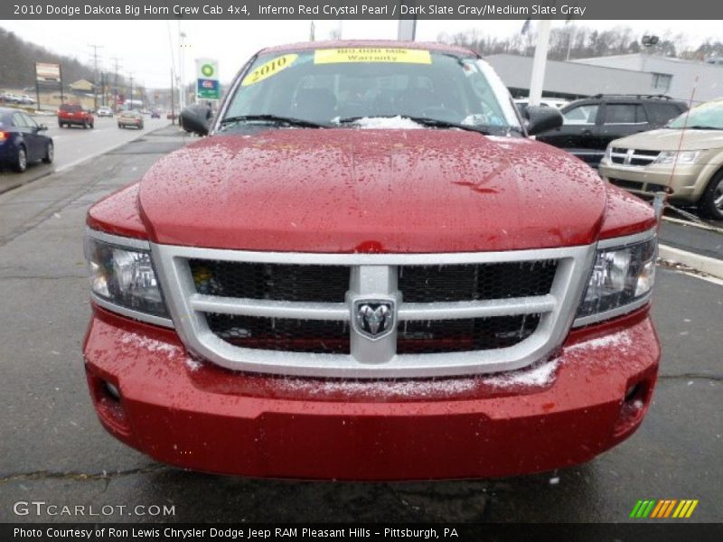 Inferno Red Crystal Pearl / Dark Slate Gray/Medium Slate Gray 2010 Dodge Dakota Big Horn Crew Cab 4x4