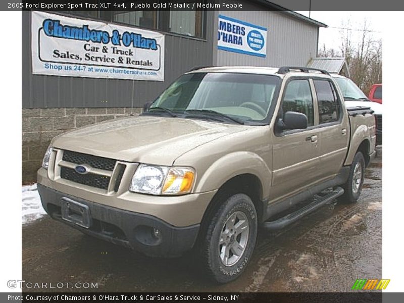 Pueblo Gold Metallic / Medium Pebble 2005 Ford Explorer Sport Trac XLT 4x4