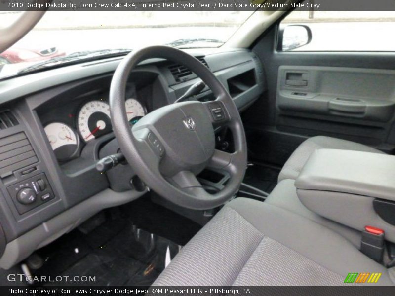 Inferno Red Crystal Pearl / Dark Slate Gray/Medium Slate Gray 2010 Dodge Dakota Big Horn Crew Cab 4x4