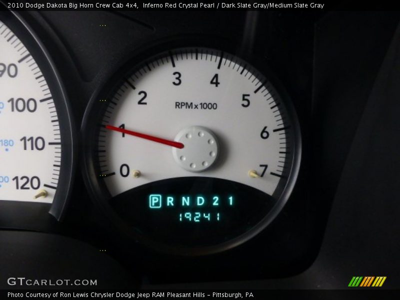 Inferno Red Crystal Pearl / Dark Slate Gray/Medium Slate Gray 2010 Dodge Dakota Big Horn Crew Cab 4x4