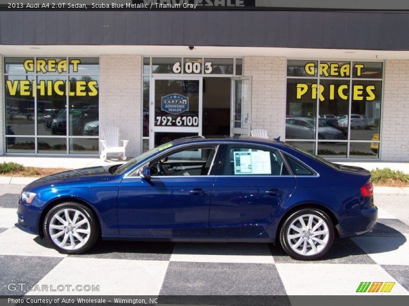 Scuba Blue Metallic / Titanium Gray 2013 Audi A4 2.0T Sedan