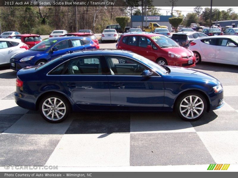 Scuba Blue Metallic / Titanium Gray 2013 Audi A4 2.0T Sedan