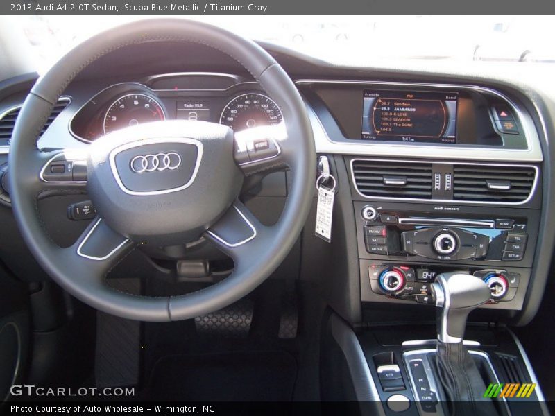 Scuba Blue Metallic / Titanium Gray 2013 Audi A4 2.0T Sedan