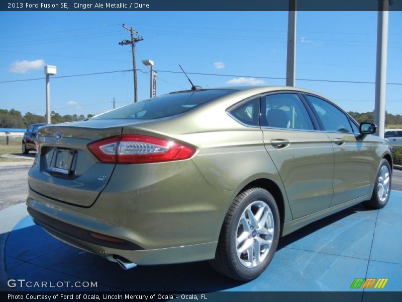 Ginger Ale Metallic / Dune 2013 Ford Fusion SE