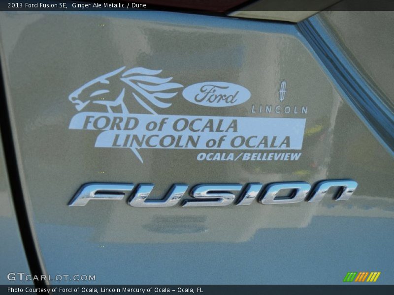 Ginger Ale Metallic / Dune 2013 Ford Fusion SE