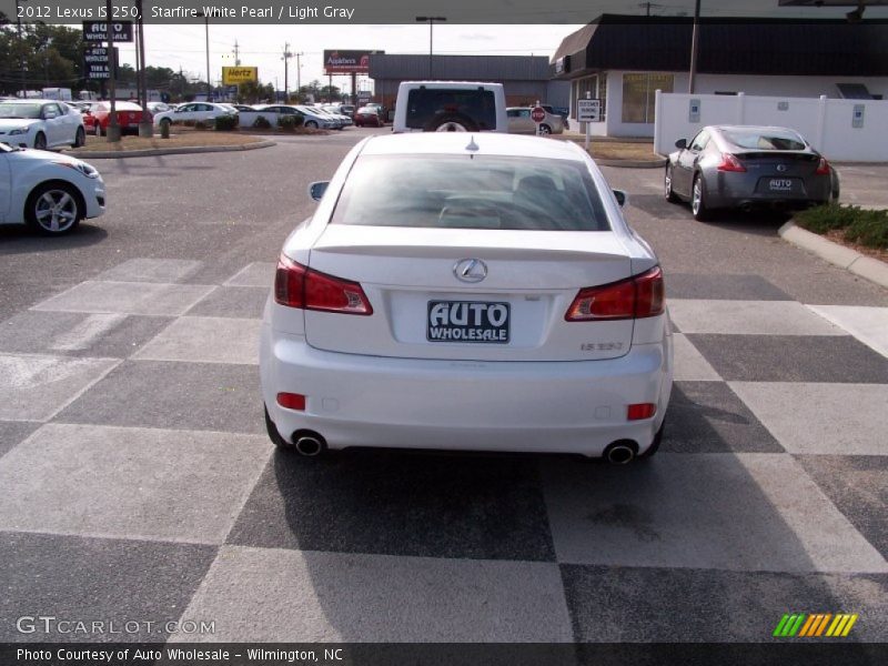 Starfire White Pearl / Light Gray 2012 Lexus IS 250