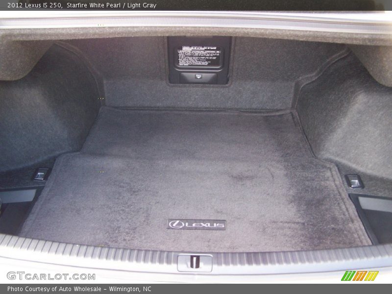 Starfire White Pearl / Light Gray 2012 Lexus IS 250