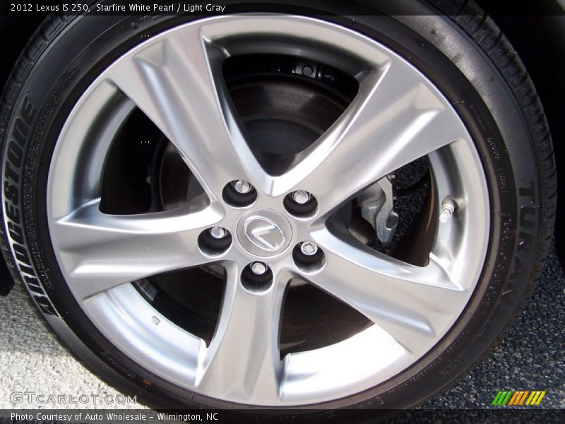 Starfire White Pearl / Light Gray 2012 Lexus IS 250