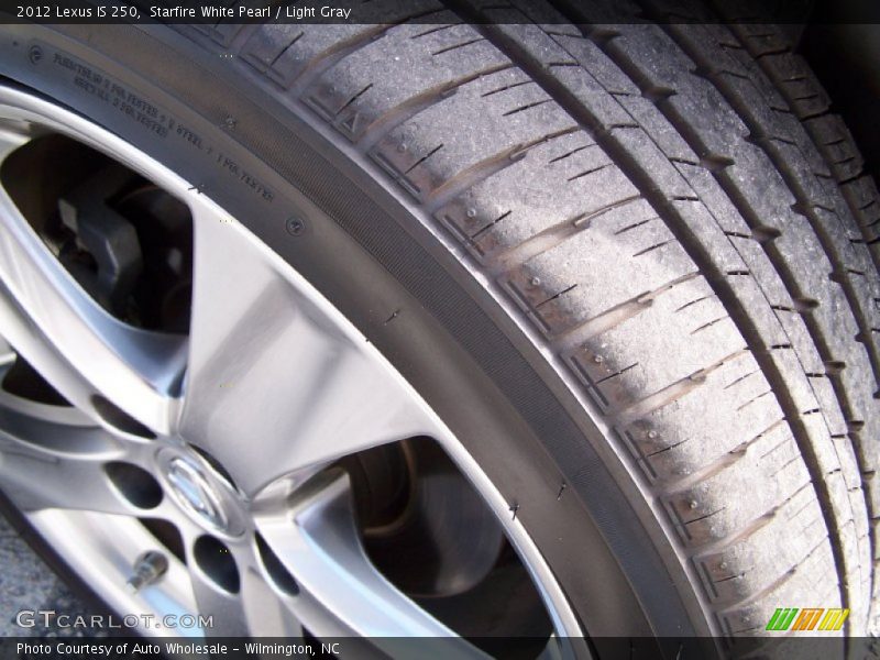 Starfire White Pearl / Light Gray 2012 Lexus IS 250