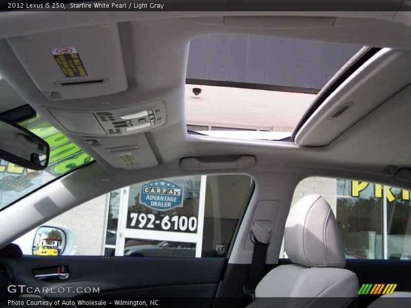 Starfire White Pearl / Light Gray 2012 Lexus IS 250