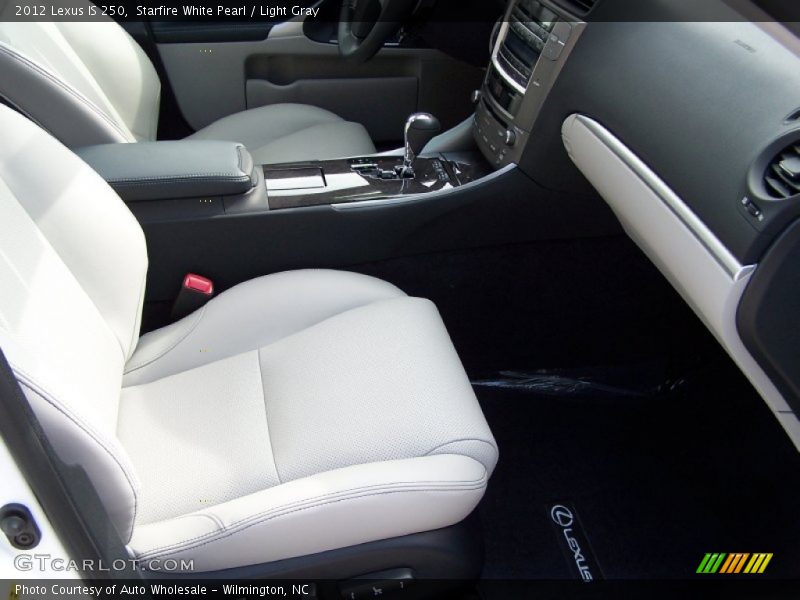 Starfire White Pearl / Light Gray 2012 Lexus IS 250