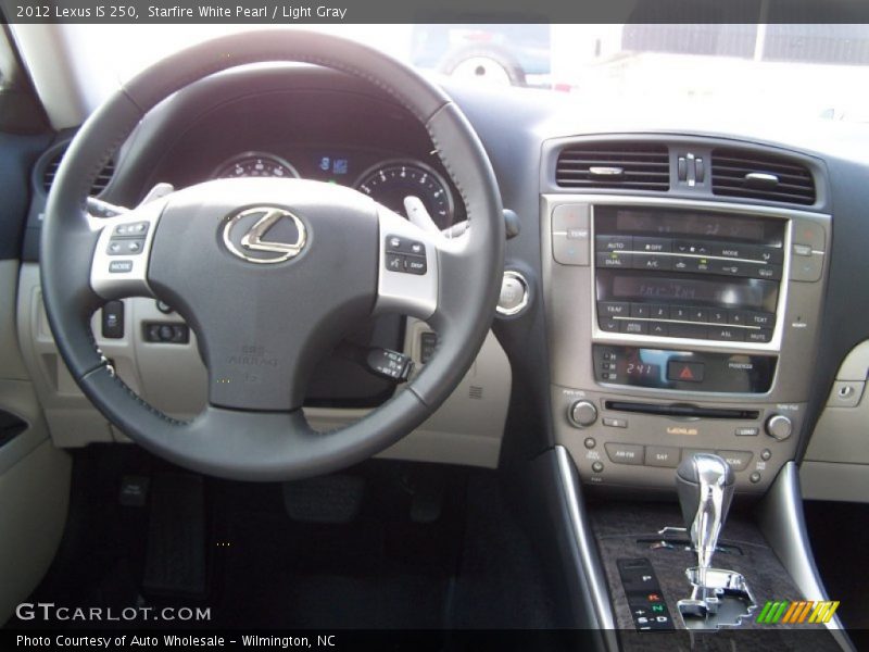 Starfire White Pearl / Light Gray 2012 Lexus IS 250