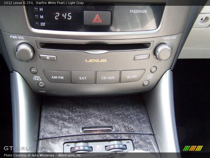 Starfire White Pearl / Light Gray 2012 Lexus IS 250