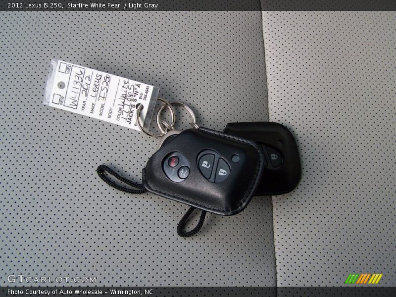 Starfire White Pearl / Light Gray 2012 Lexus IS 250