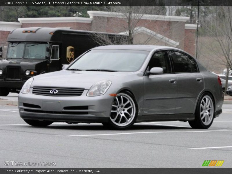 Diamond Graphite Gray Metallic / Graphite 2004 Infiniti G 35 Sedan