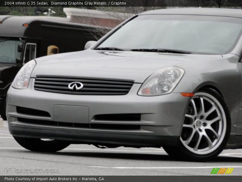 Diamond Graphite Gray Metallic / Graphite 2004 Infiniti G 35 Sedan