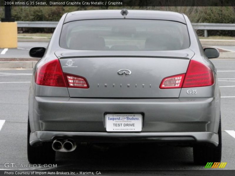 Diamond Graphite Gray Metallic / Graphite 2004 Infiniti G 35 Sedan