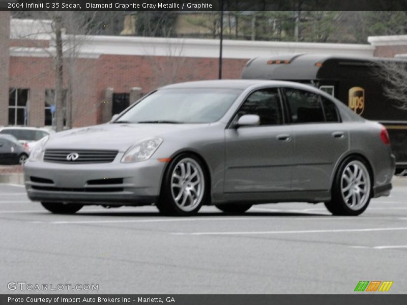 Diamond Graphite Gray Metallic / Graphite 2004 Infiniti G 35 Sedan