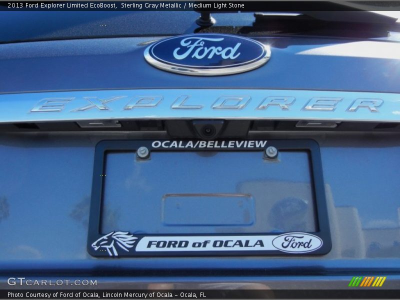 Sterling Gray Metallic / Medium Light Stone 2013 Ford Explorer Limited EcoBoost