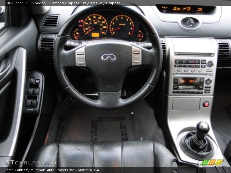 Diamond Graphite Gray Metallic / Graphite 2004 Infiniti G 35 Sedan