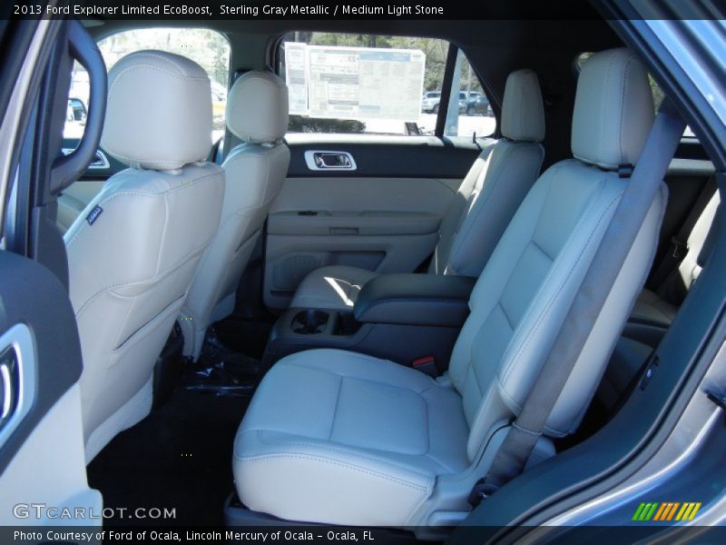 Sterling Gray Metallic / Medium Light Stone 2013 Ford Explorer Limited EcoBoost