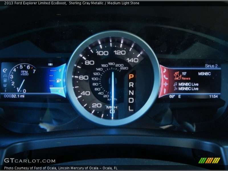 Sterling Gray Metallic / Medium Light Stone 2013 Ford Explorer Limited EcoBoost
